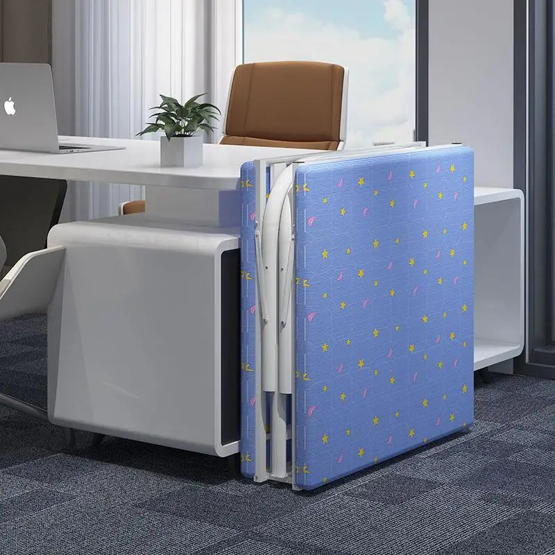 Простая складная кровать для дома взрослых переносная Сиеста двойная железная