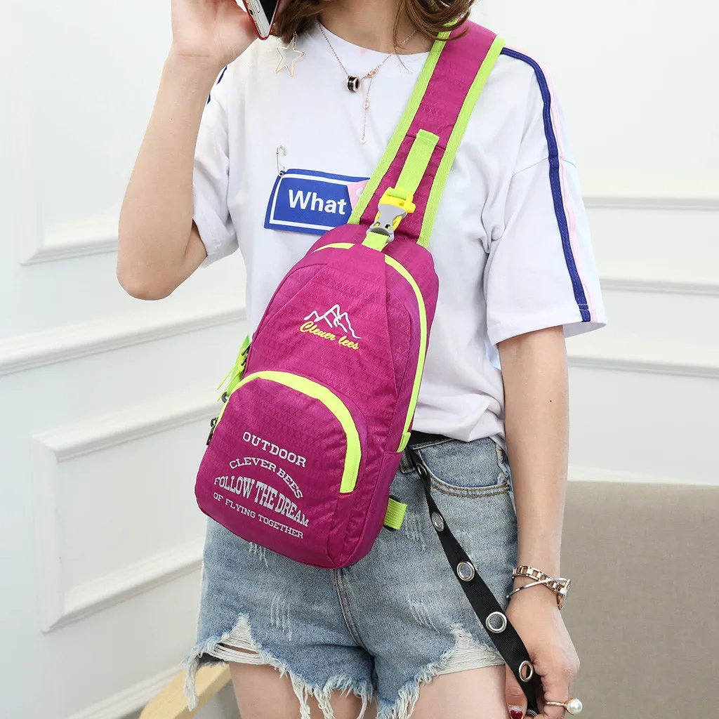 2020 Мужская и женская спортивная нагрудная сумка для отдыха на открытом воздухе