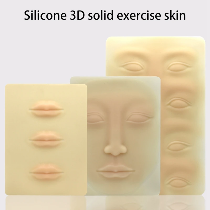 

Beginner 3D Silicone Permanent Makeup Tattoo Training Practice Fake Skin Blank for Microblading