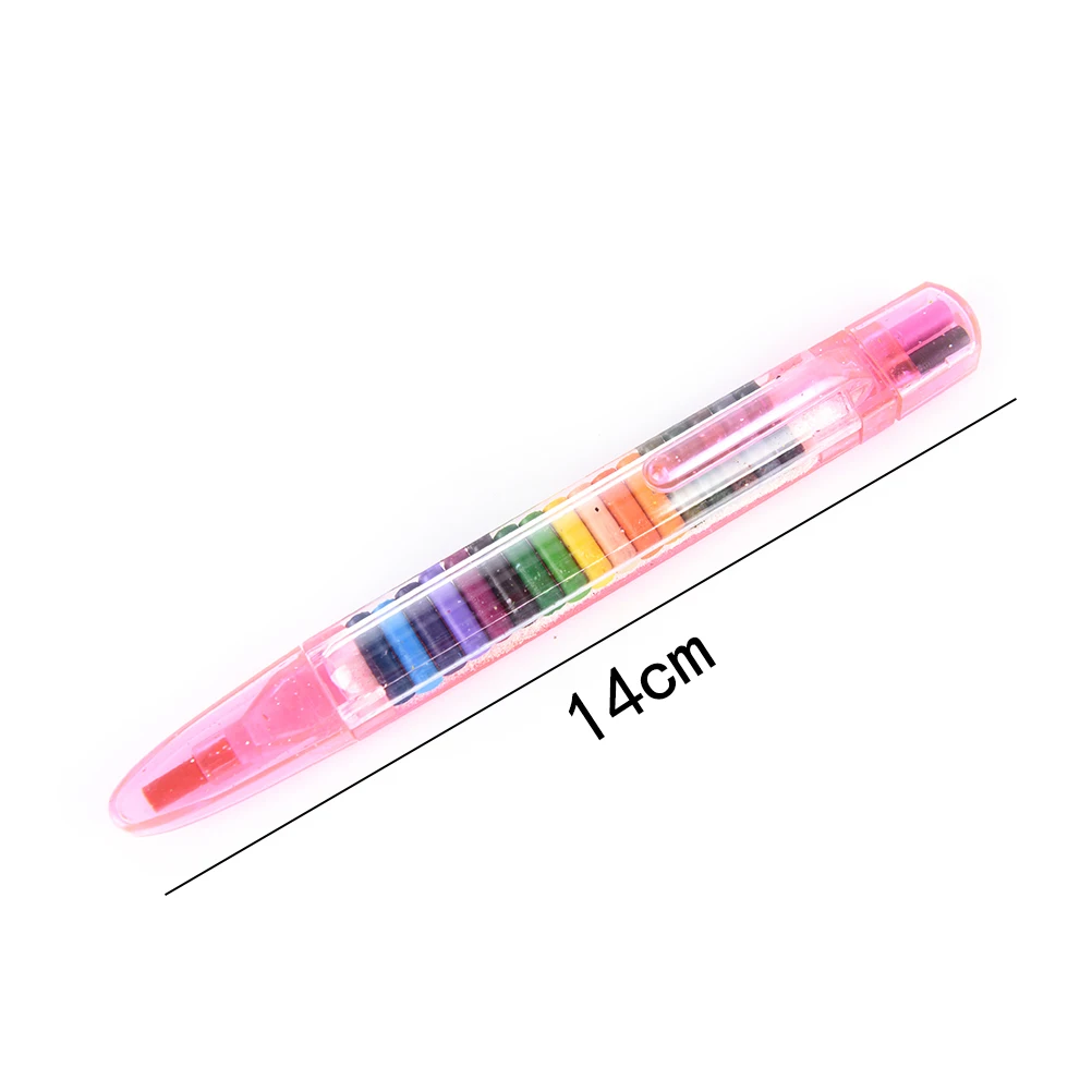 

1PC 20Colors Washable Crayons Painting Stationery Wax Crayon ColorDoodle Draw Baby Kid Toy Children's Graffiti Brush13.5*1.3*1cm