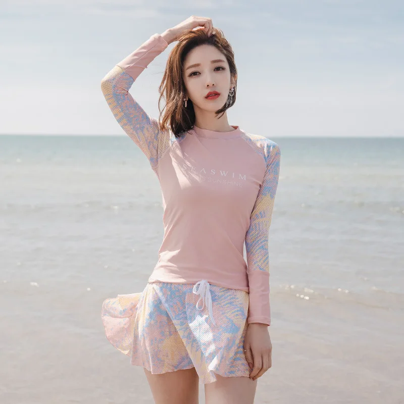 Женское платье для плавания костюм серфинга с высокой талией Спортивная юбка