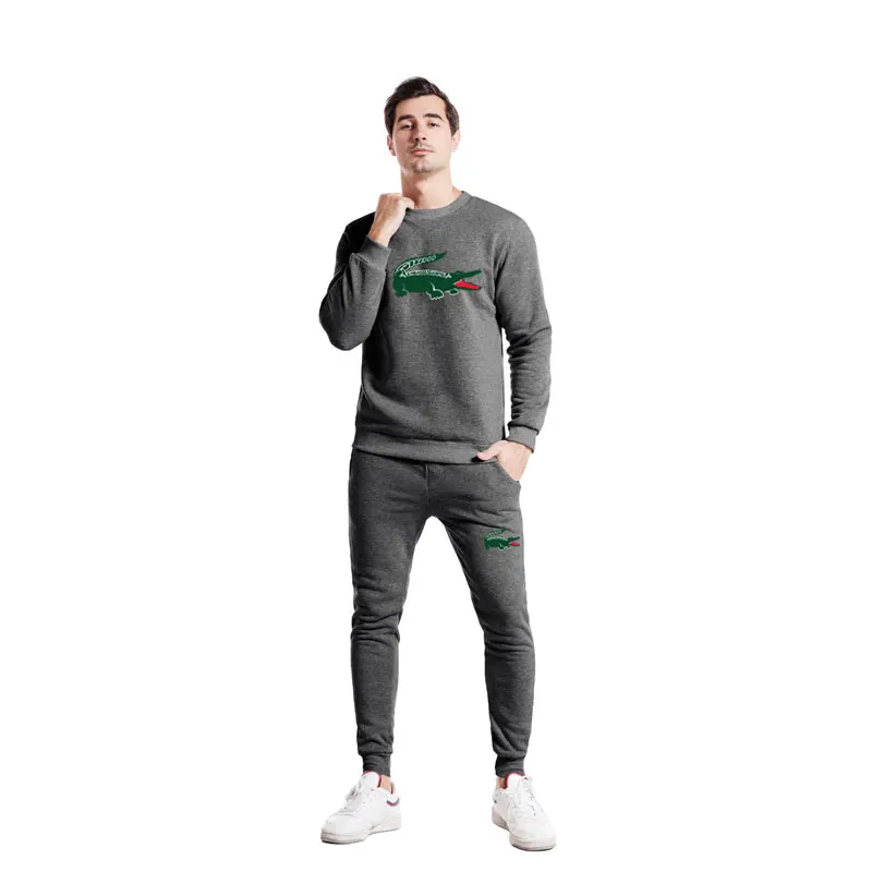 

Men's 2020: Casual Embroidered Printed Cotton Crewneck Sweatshirt, Loose and Comfortable Jogging Sweatshirt Set