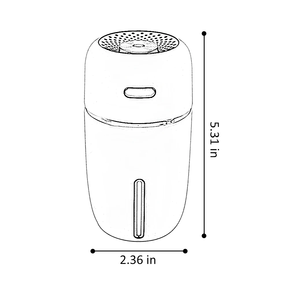 

Car Air Humidifier Portable LED Car Air Humidifier Essential Oil Diffuser Mini Car Air Humidifier Home Office Accessories