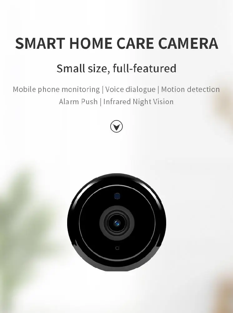 BEESCLOVER Мини WiFi камера 720P Домашняя безопасность беспроводной монитор ночное