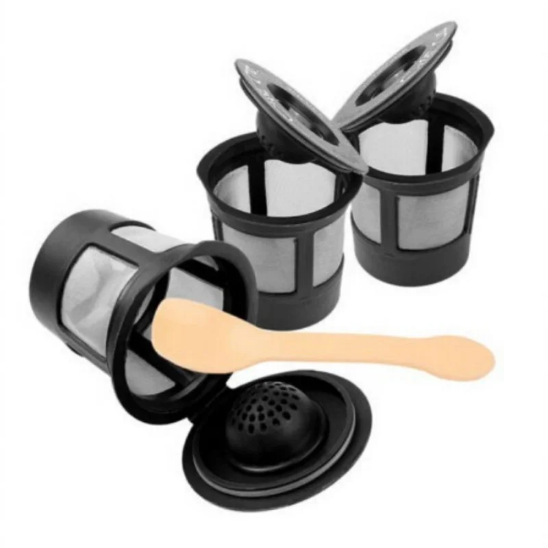 

4 шт. Нержавеющая сталь Кофе капсулы с фильтром для кофе многоразовые Кофе капсулы накладки для кофеварками Nespresso ложка Чай корзины