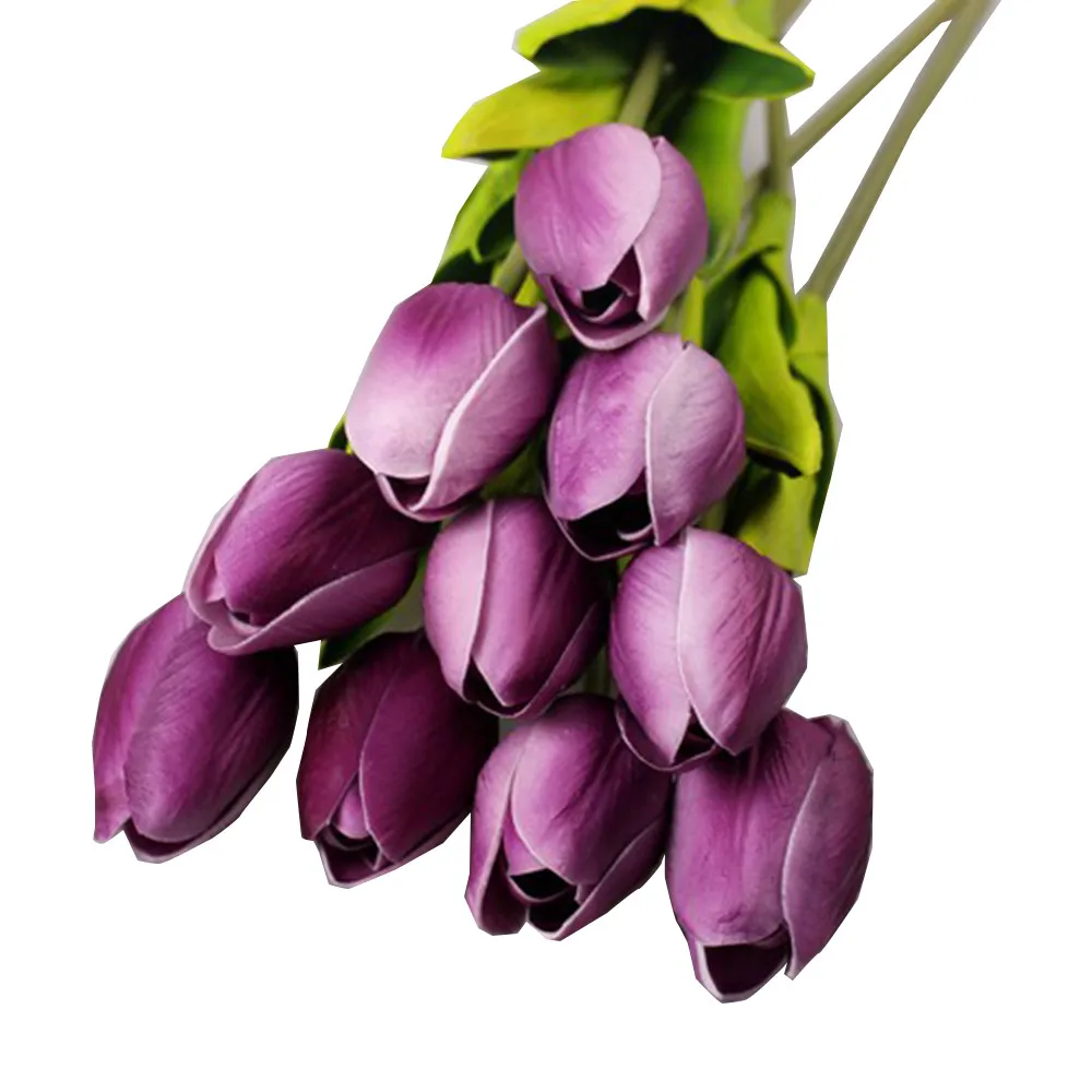 Real touch soft silicone Artificial tulips Flower for home wedding decoration Fake bridal hand flowers flores tulip | Дом и сад
