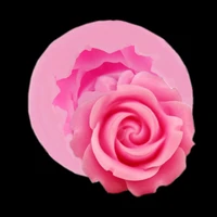 hot sale 3d rose flower handmade soap silicone molds candle clay mold fondant cake decorating tools chocolate cake baking moulds