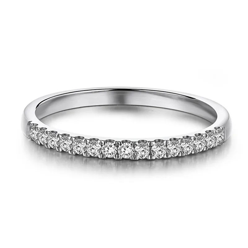 

Fashion 925 siver Stone Rings for Women 1.3mm*19 piece Tail ring Platinum Plated Fine Jewelrys