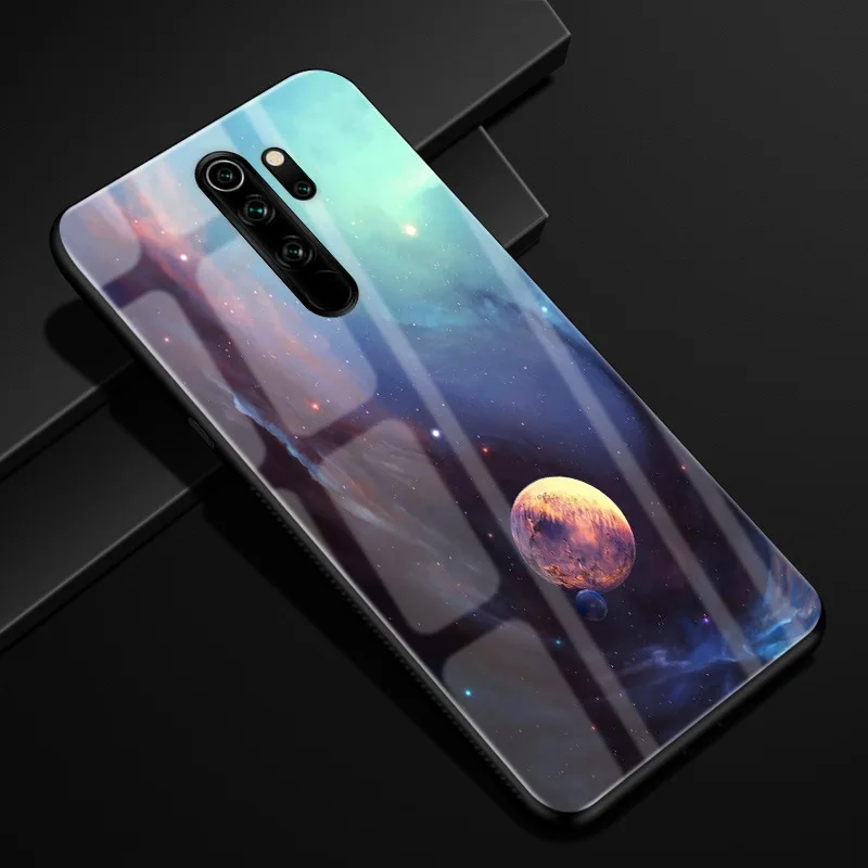 3 Для Xiaomi Redmi Note 8 Pro Чехол силиконовый бампер стекло жесткая задняя крышка для Redmi Note 8 чехол для телефона s Redmi Note8 Pro 8Pro Coque - Цвет: 3