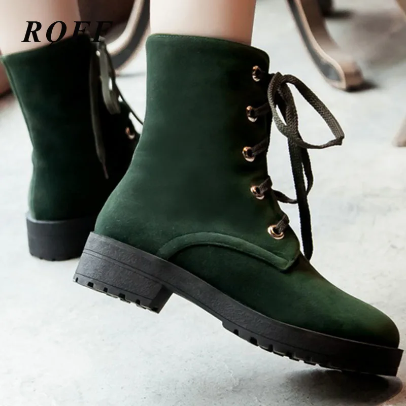 2019 г. новая модная Осенняя обувь женские зимние ботильоны на низком квадратном