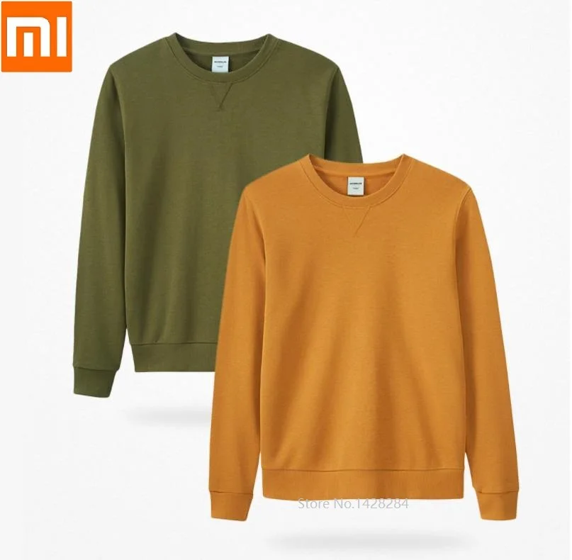 Xiaomi MITOWNLIFE мужской классический свитер с круглым вырезом хлопок Мягкий Удобный свободный осенний мужской свитер с длинным рукавом пальто