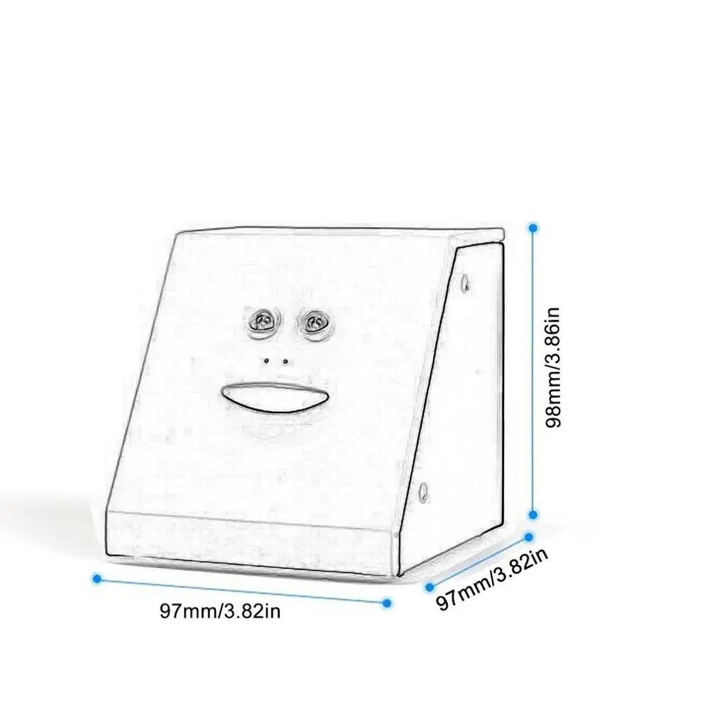 

Plastic Face Bank Human Face Smart Sensor Piggy Bank Electric Coin Can Eat Money Face Piggy Bank Store Coins