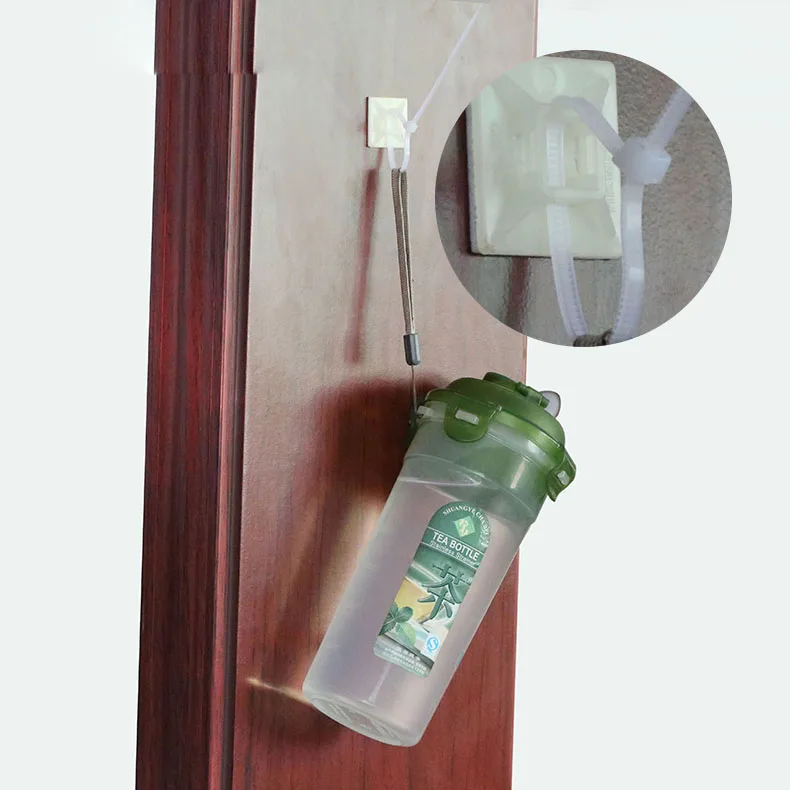 Белый кабель фотоэлемент самоклеящийся провод застежка молния крепления