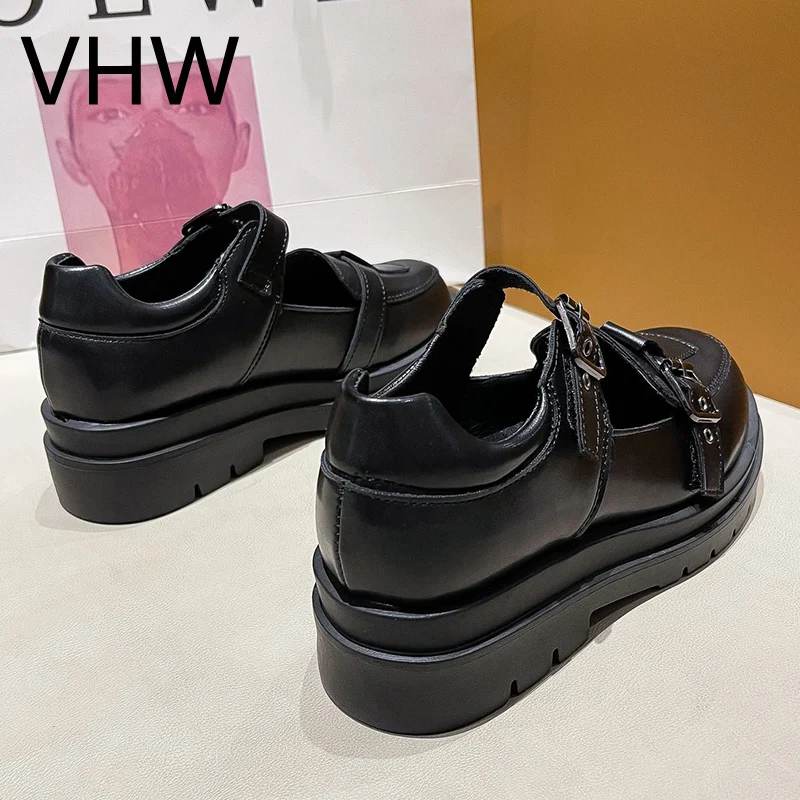 

Women Oxford Shoes 2021 Spring Ladies Fashion British Style Black Leather Shoes Women Platform Casual Lolita Shoes Comfort Flats