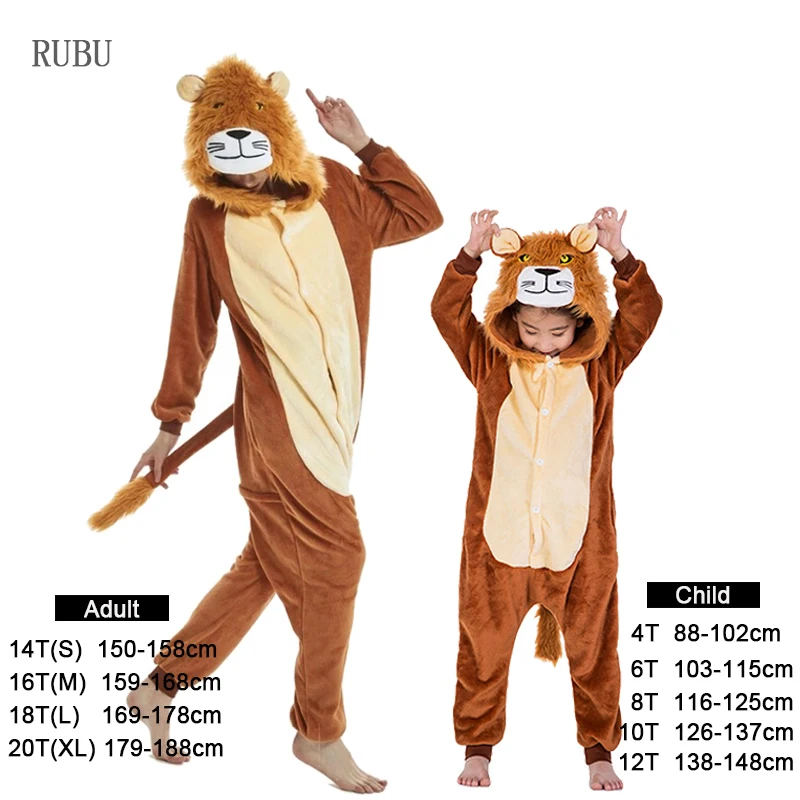 Пижама в виде единорога для девочек комбинезон женские кигуруми панда зимняя