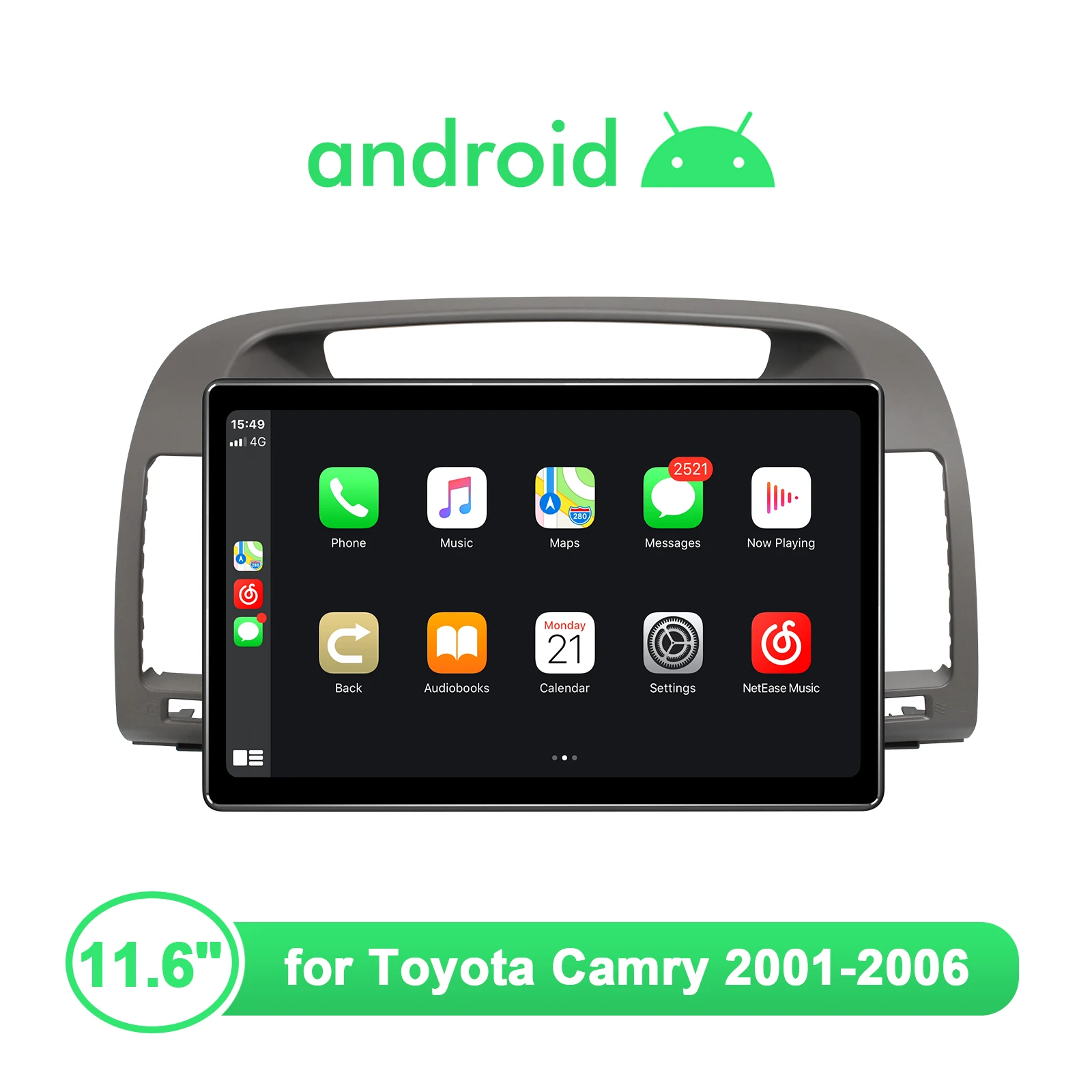 

Новый Joying Android 10,0 I Din 11,6 дюймовый автомобильный стерео плеер GPS навигация WiFi Bluetooth для Toyota Camry 2001-2006 видеоплеер