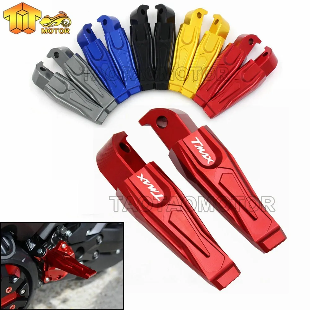 Алюминиевые мотоциклетные задние Пассажирские подножки cnc педали для Yamaha TMAX 500 530