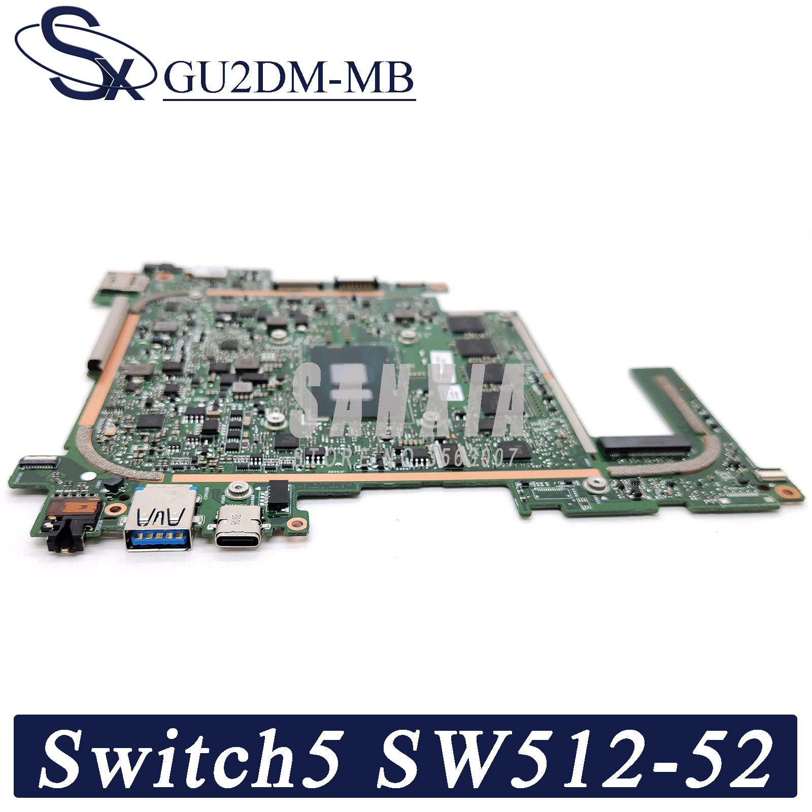 kefu gu2dm mb laptop motherboard for acer switch5 sw512 52 original mainboard 8gb ram i7 7500u free global shipping