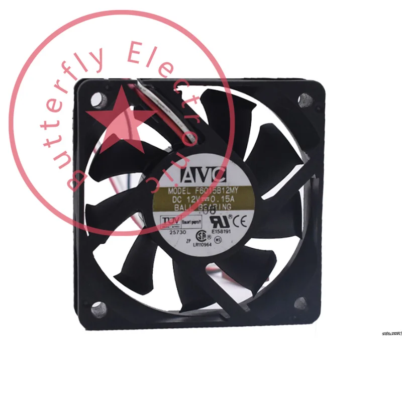 

Совершенно новый вентилятор охлаждения DC 12 В 0.15A F6015B12MY BALL 6015 6 см 60*60*15 мм