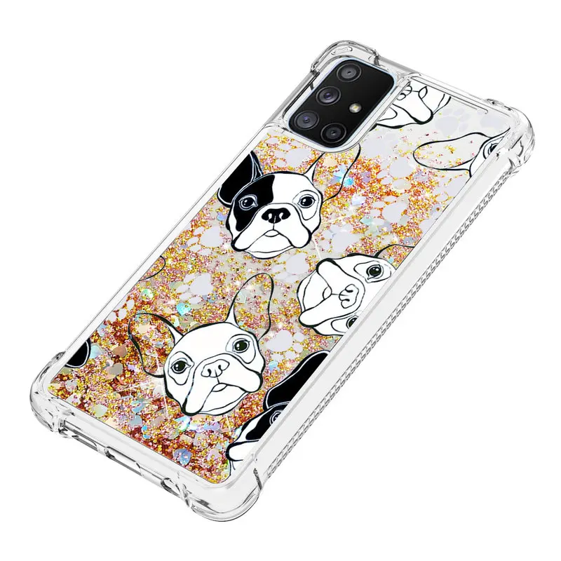 

Case For Samsung Galaxy A71 5G Silicon Shockproof Phone Case For Samsung A71 5G SM-A716B A716B A716 Glitter Quicksand Back Cover