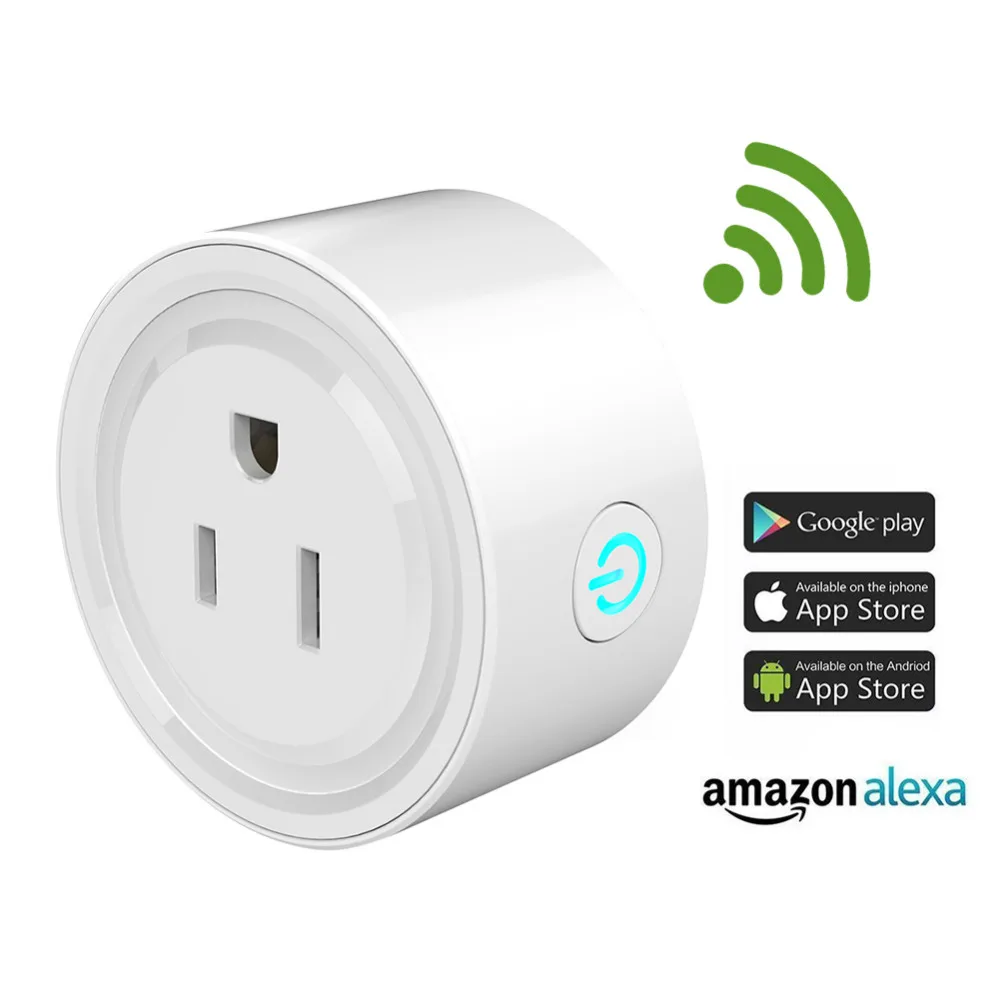 Умная Беспроводная розетка с таймером и поддержкой Alexa Google Home Mini |