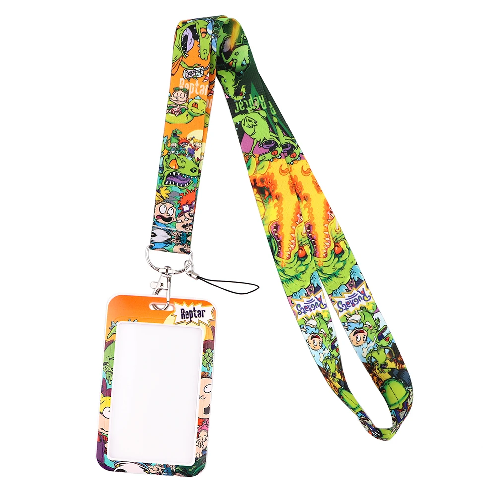 

JF977 Dinosaur Cartoon Funny Neck Straps Lanyards for Key ID Card Pass Gym Cellphone USB Badge Holder DIY Hanging Rope