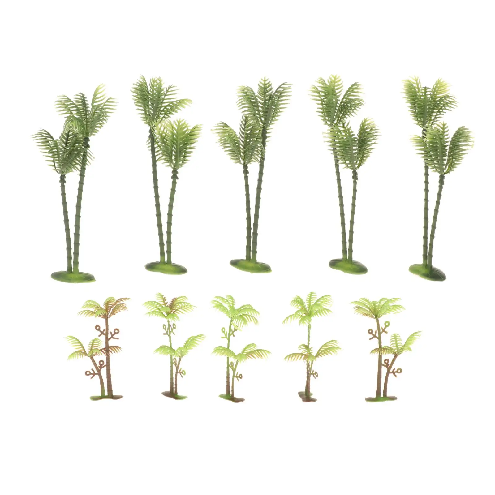

10/Set DIY Coconut Trees Railway Street Model Scenery Trees Decor 1/75 1/150