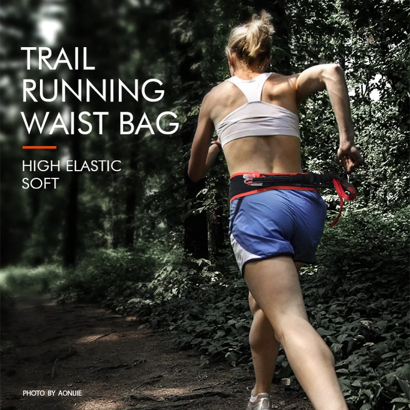 AONIJIE Running Belt Ultralight Waist Bag For Men Women Pack Phone Holder Trail Jogging With Water Soft Flask | Спорт и развлечения