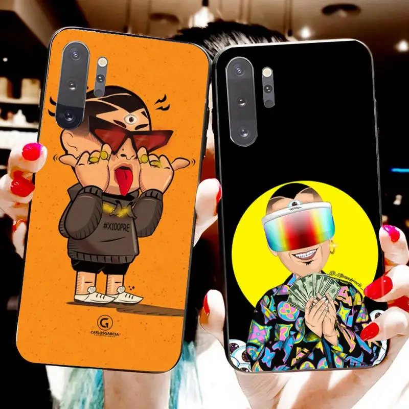 HPCHCJHM плохой кролик DIY окрашенный блестящий чехол для телефона Samsung Note 7 8 9 10 pro Galaxy J7
