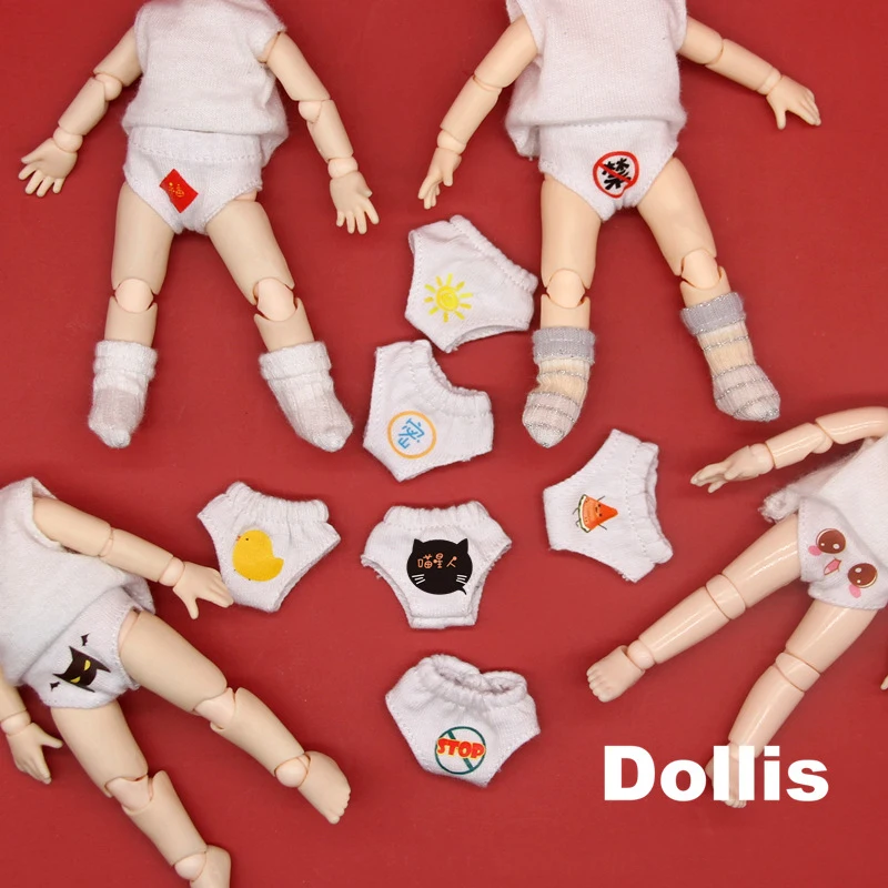 Нижнее белье для кукол HOUZIWA 3 шт./лот OB11 1/12 Bjd сургучная Одежда | Игрушки и хобби