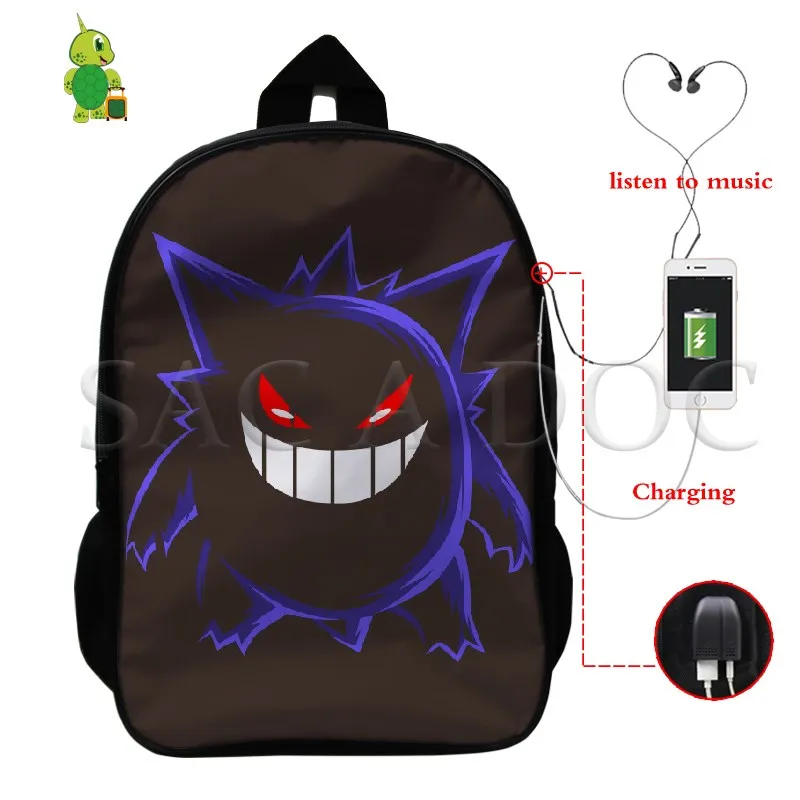Pokemon Mewtwo Umbreon рюкзак для женщин и мужчин многофункциональный USB зарядка школьные и дорожные сумки для подростков студентов ноутбук рюкзак - Цвет: 4