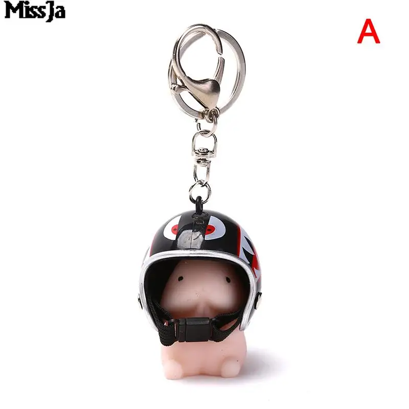 1Set Squishy Dingding Toy Keychains Helmet Squeeze Stress Reliever Decompression Sensory Penis Dick Shape Cool Interesting Gift - купить по
