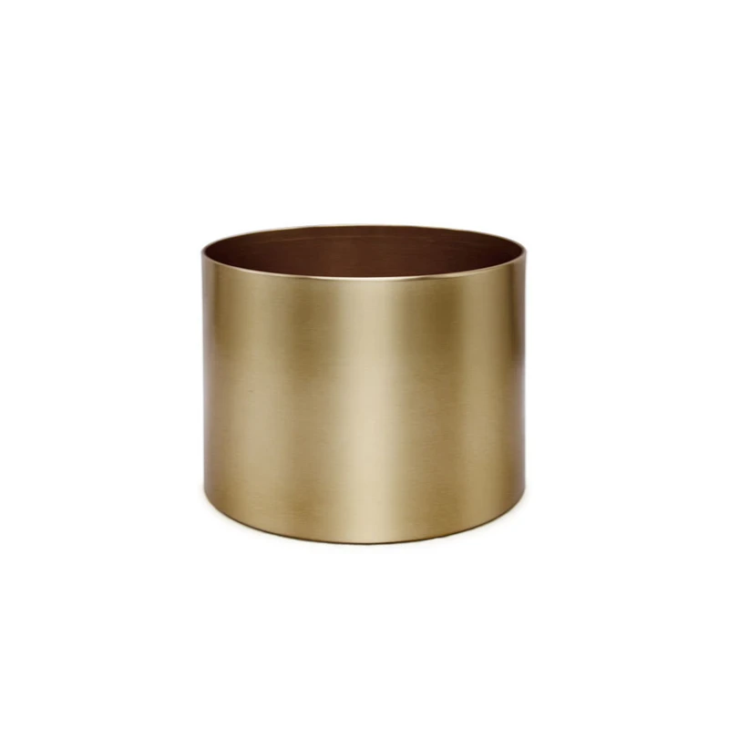 Gold L 20 x 15cm Креативный металлический цветочный горшок садовый горшок суккуленты ваза железная подставка для цветов украшение дома горячая распродажа - Цвет: Gold L 20 x 15cm
