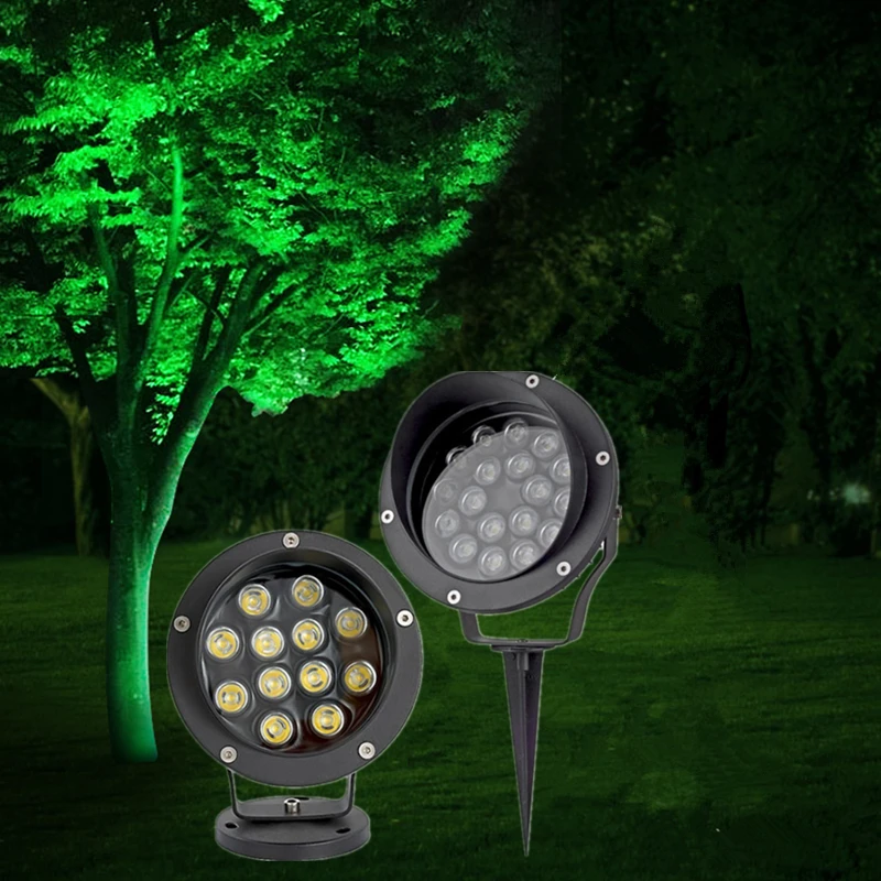 RGB Tree Light Outdoor Lawn Lamp Garden Decoration Underground Light Waterproof Path Light Outdoor Landscape Lighting 15W 18W