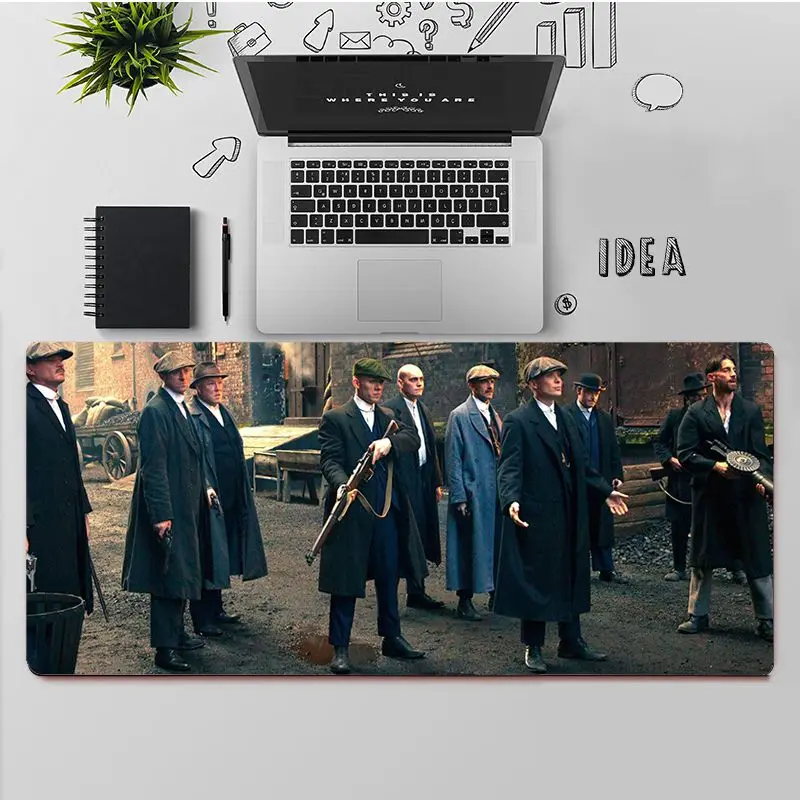 

FHNBLJ Peaky Blinders Thomas Shelby Natural Rubber Gaming mousepad Desk Mat Free Shipping Large Mouse Pad Keyboards Mat