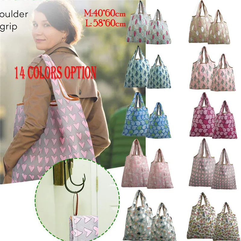 Лидер продаж 2 шт. женская складная сумка из переработанных материалов