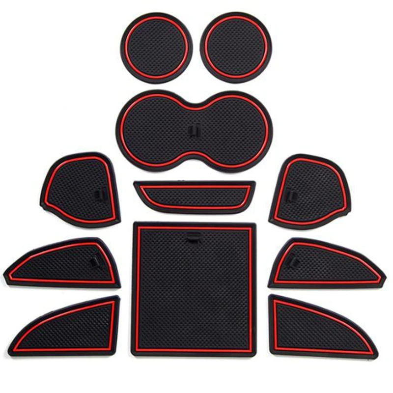Подходит для чашки двери консоли лайнер аксессуары Dodge Challenger 2015 2016 2017 2018 2019 11 шт