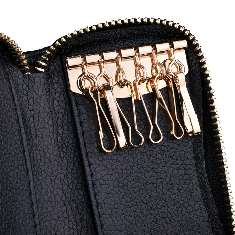 Чехол для ключей из мягкой натуральной кожи мужчин и женщин многофункциональный