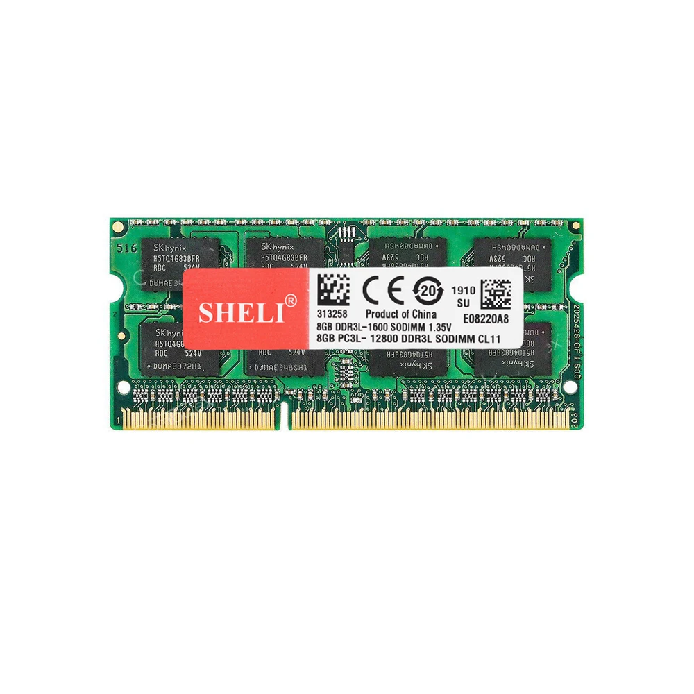 Шели 8 Гб оперативной памяти 16 встроенной PC3L 12800S CL11 DDR3 1600 память для компьютера 1 35