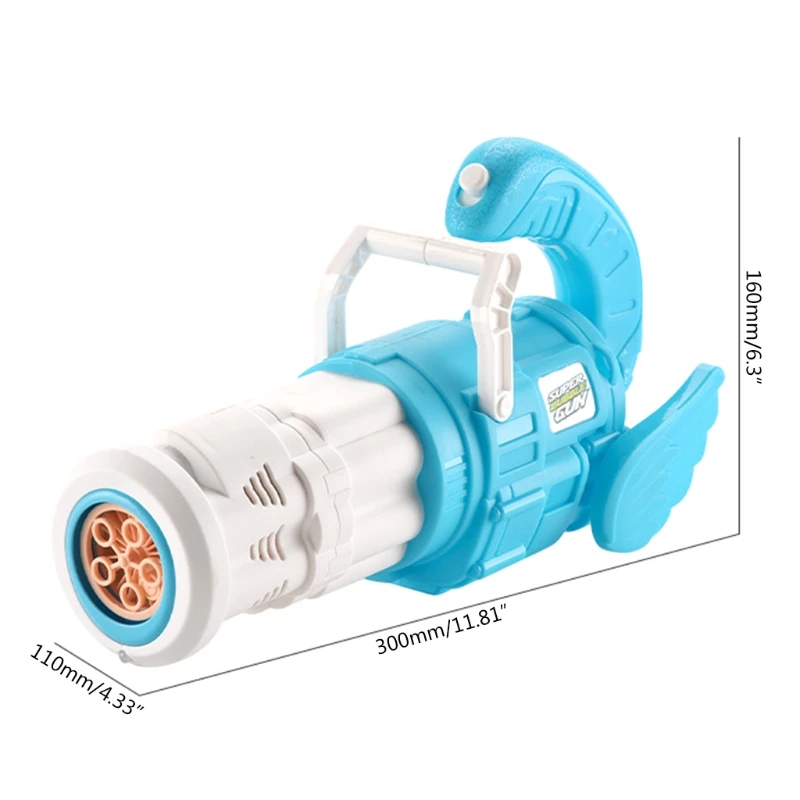 Игрушечная пузырчатая машина Gatling с 5-ю отверстиями звуковой интерактивный