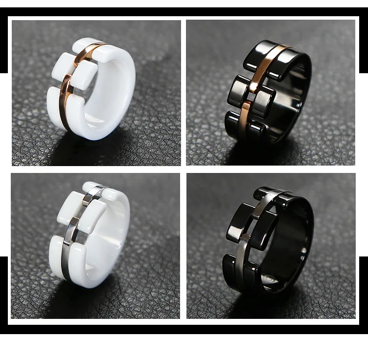 Роскошные ювелирные изделия 925 серебро керамический женское кольцо для помолвки