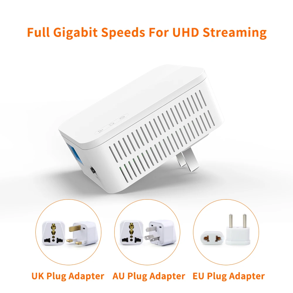 1 пара P3 AV1000 гигабитный адаптер Powerline до 1000 Мбит/с PH3 Ethernet PLC Homeplug для беспроводного