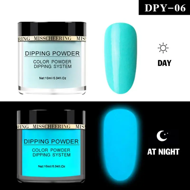 Misscheering 10 мл светящийся порошок светится в темноте Неон фосфор блеск на ногтях