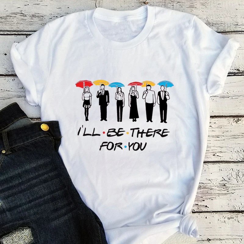 

Be There for You T-shirt Friends Tv Show Friends Themed Shirt Harajuku Men Clothing Birthday Shirt Tees Gift for Friend XL