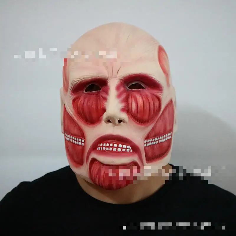 Инвазивная гигантская голова набор анимационных фильмов и телевизионных масок