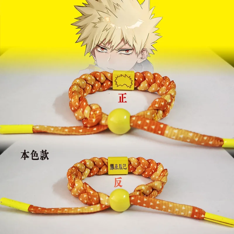 Мой герой Academy bakugou katsuki Deku Todoroki Shoto наручная цепочка безупречное плетение ручной работы браслет из веревки
