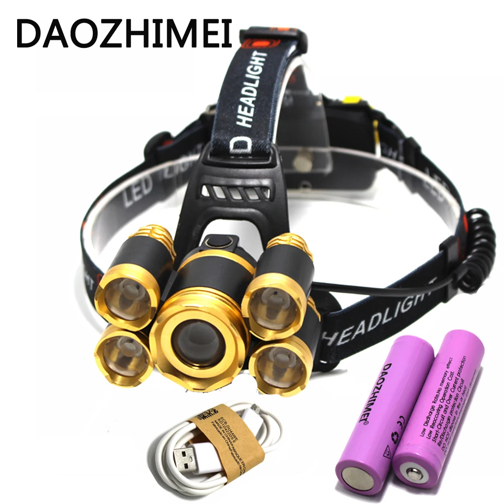 Фонарь налобный светодиодный 18650 лм 4 режима|led headlamp|head light torchhead |