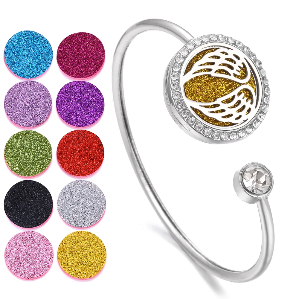 Ювелирные изделия для ароматерапии манжета на запястье кристалл аромадиффузор