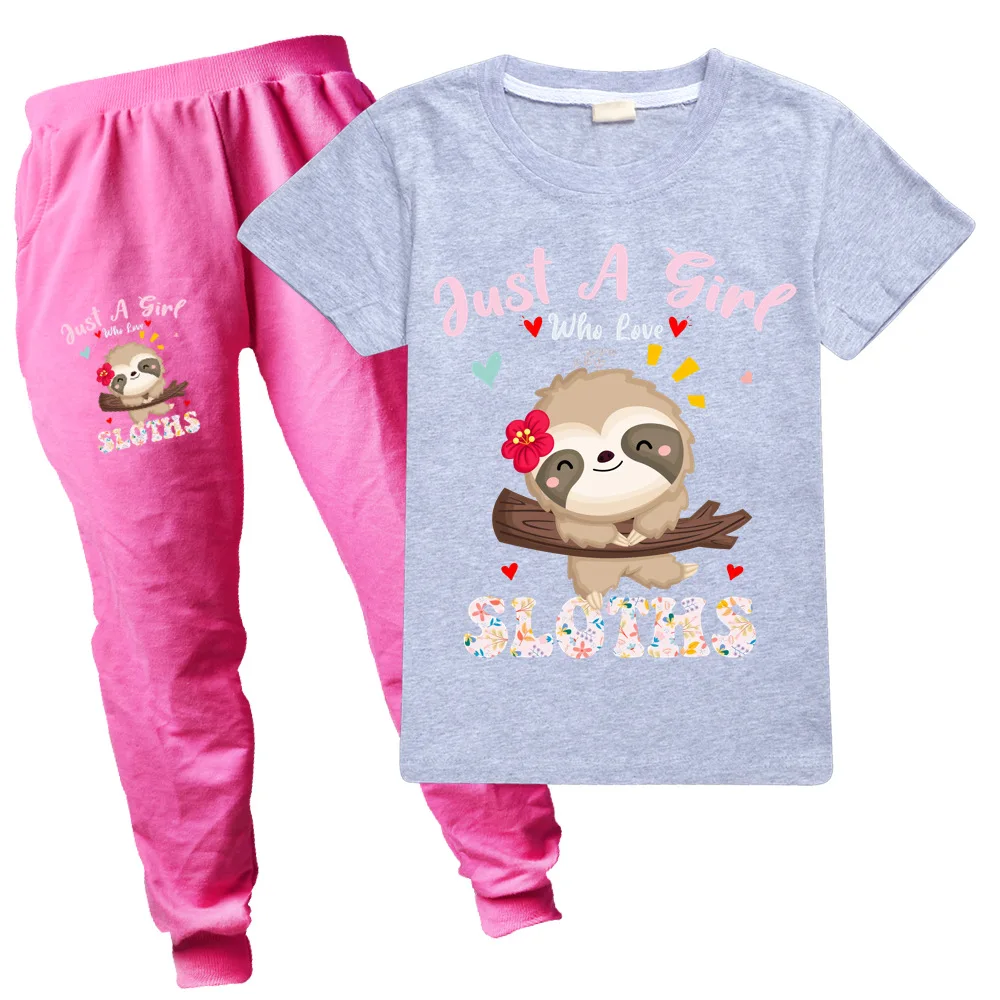 

Just A Girl Clothing Sets Children Birthday Suit Boys Tracksuits 2021 Kids short sleeves Sport Suits Tops +Pants 2pcs Set