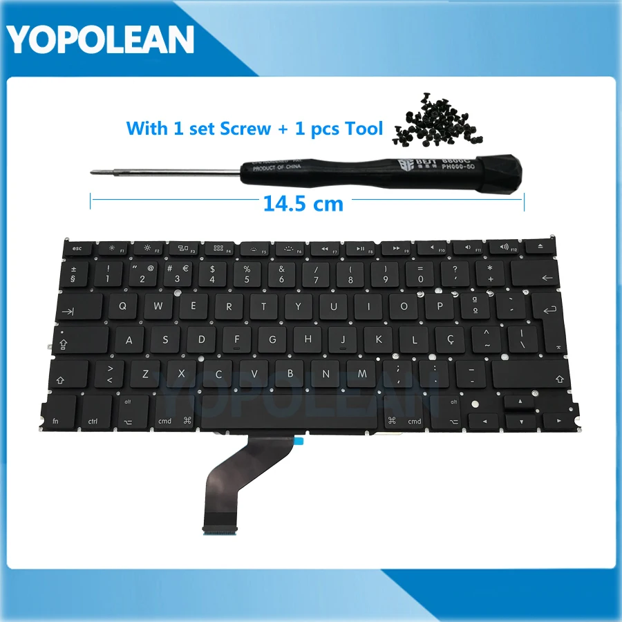 

Новая португальская клавиатура для Macbook Pro Retina 13 "Unibody A1425 2012 2013